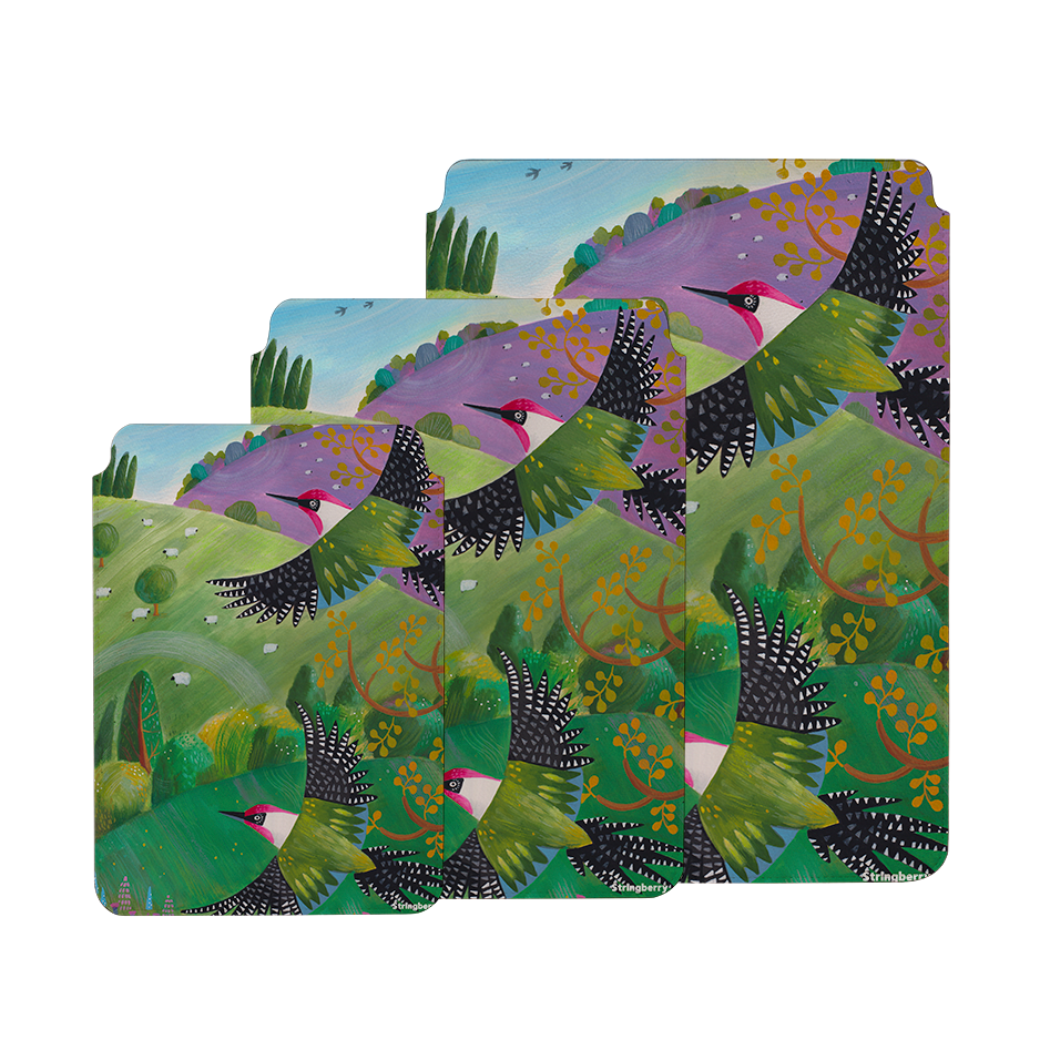 Woodpeckers By Bex Parkin Laptop, Kindle & iPad Sleeve