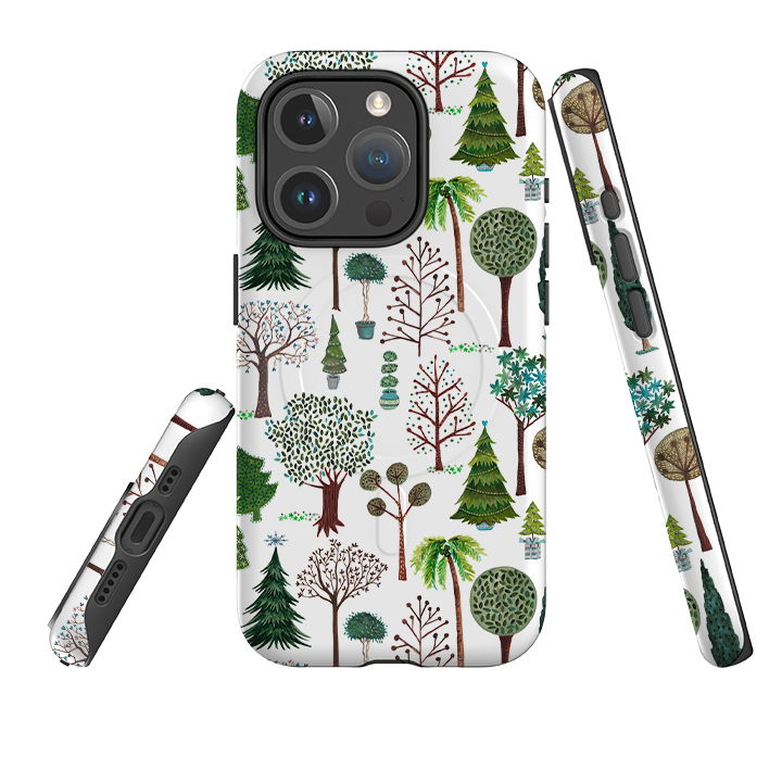 iPhone MagSafe Tough Case -  Xmas Trees By Caroline Bonne Muller