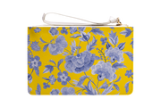 Yellow Tapestry Clutch Bag