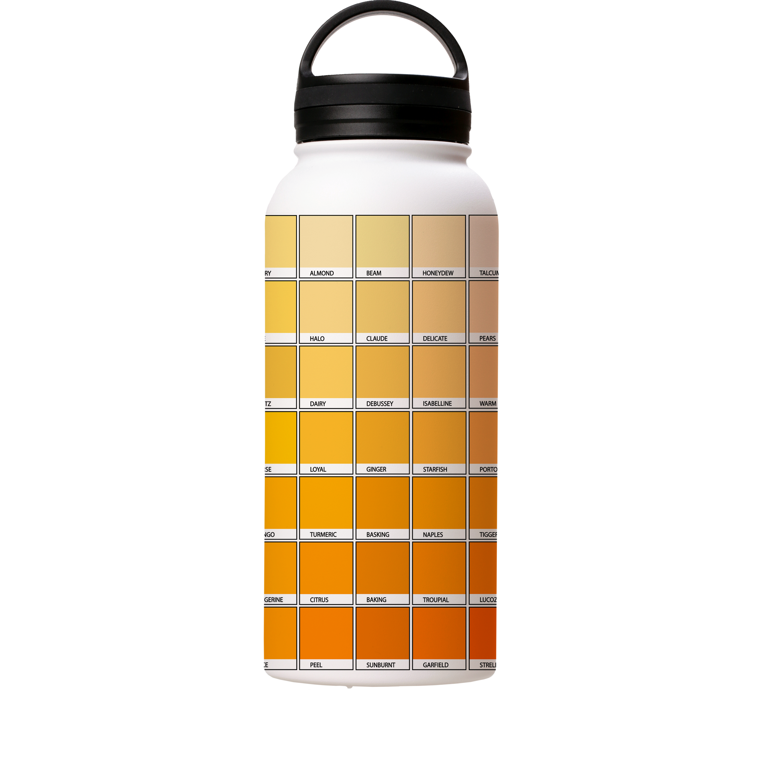 Yellow Chromology By Kitty Joseph Insulated Stainless Steel Water Bottle