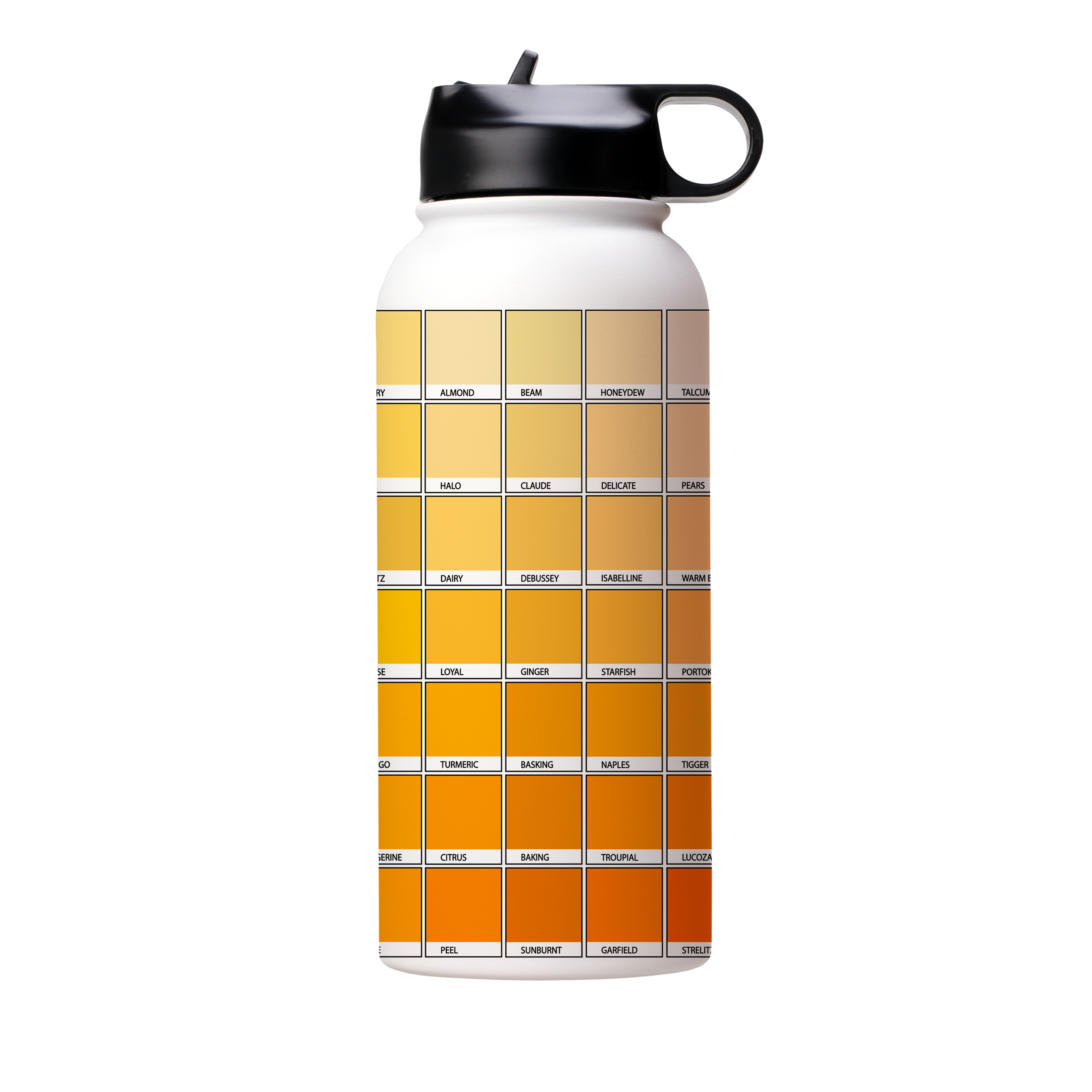 Yellow Chromology By Kitty Joseph Insulated Stainless Steel Water Bottle