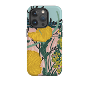 iPhone Tough Case - Yellow Poppies By Kate Heiss