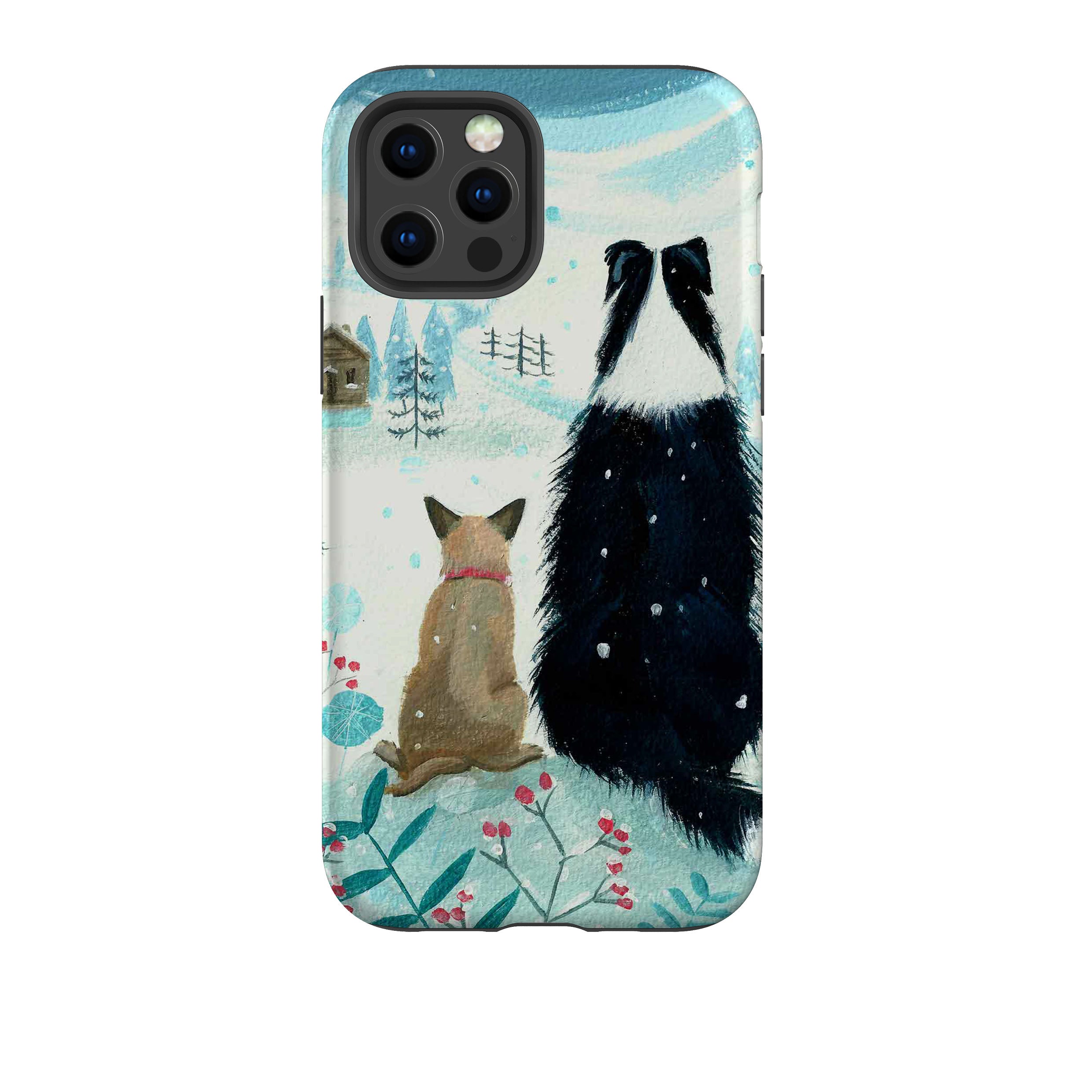 iPhone Tough Case - Dogs Xmas By Mary Stubberfield