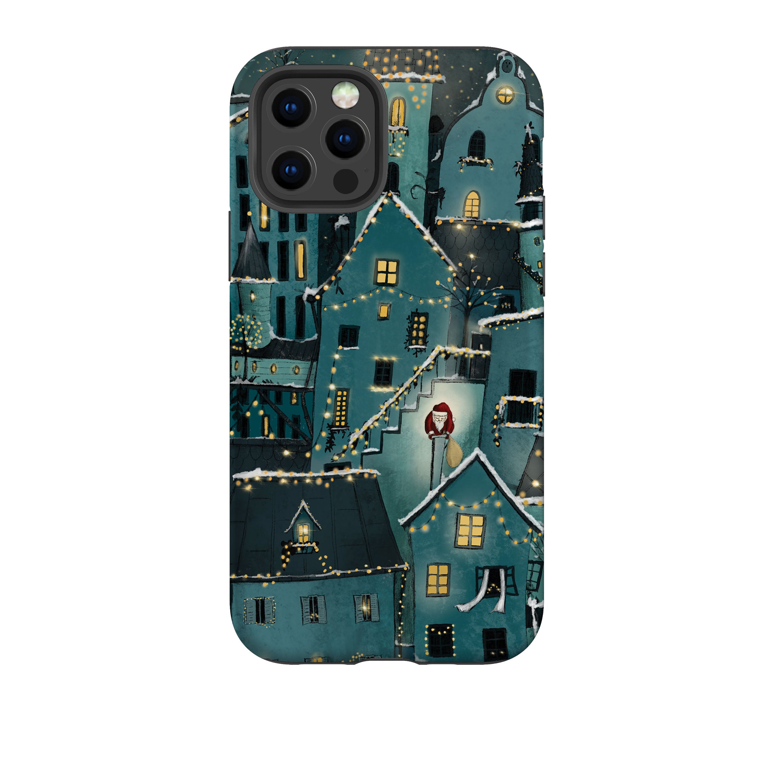 iPhone Tough Case - Citywinkles Blue By Maja Lindberg