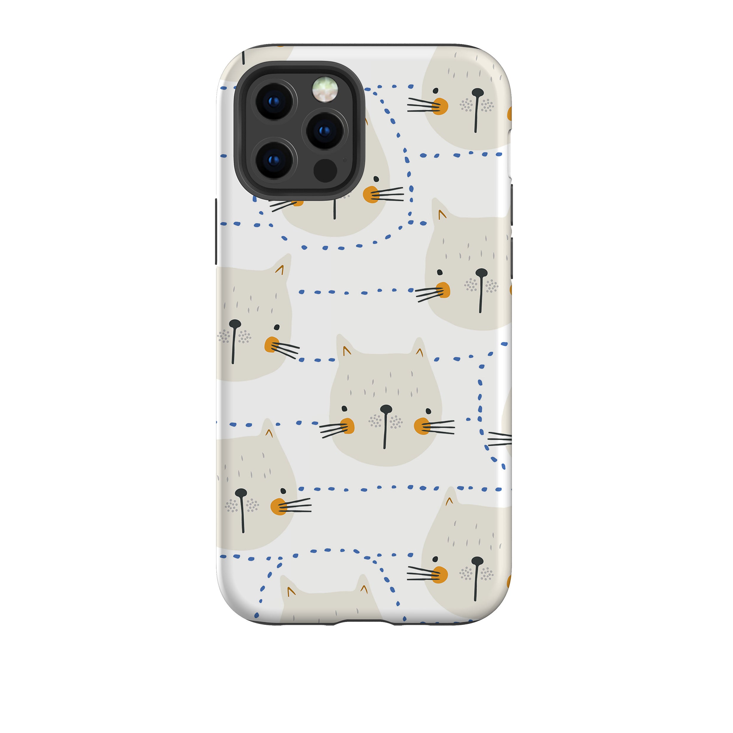 iPhone Tough Case - Cat Tiles