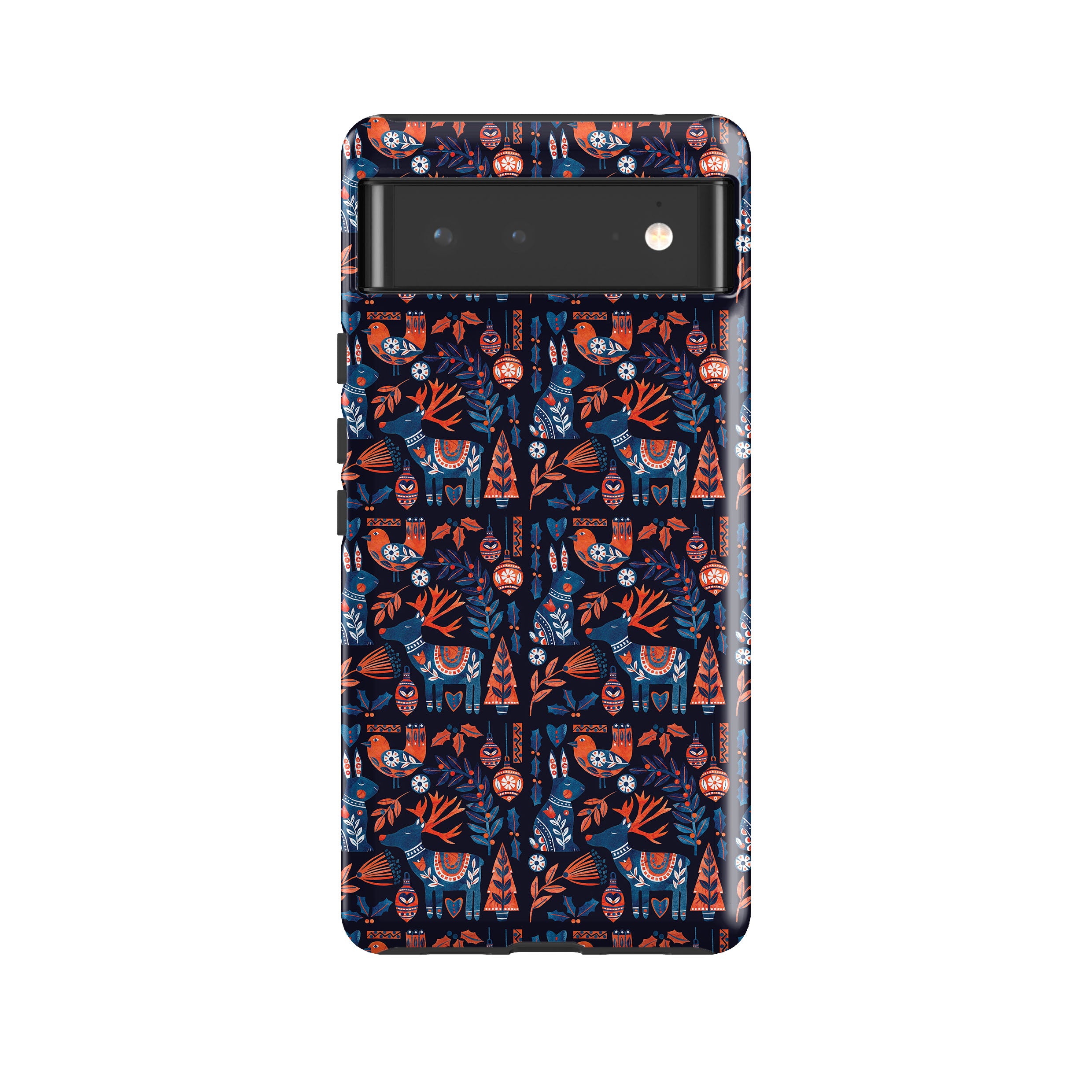 Google Tough Case -  Scandi Animals Dark By Tracey English
