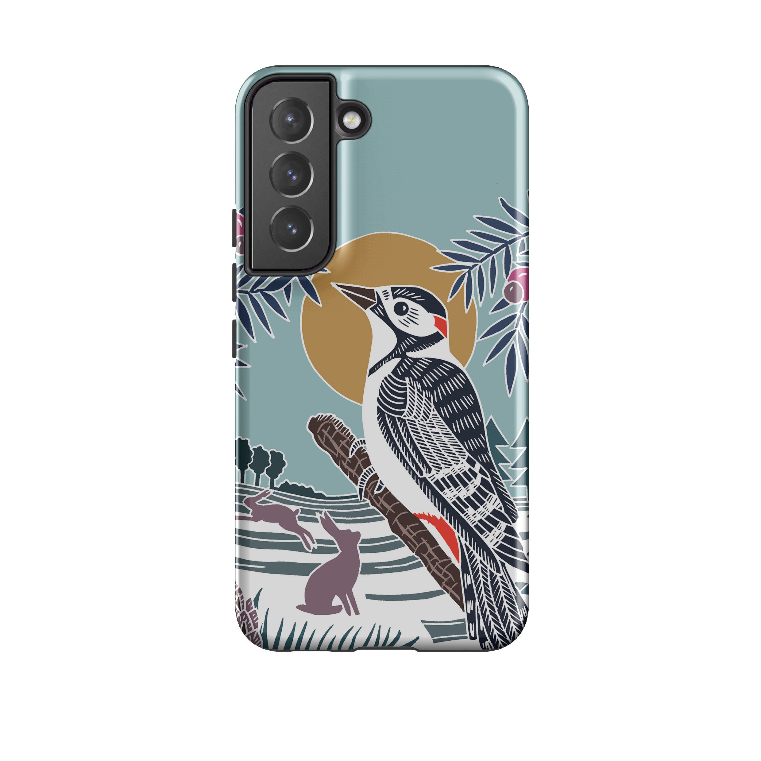 Samsung Tough Case - Woodpecker Brown By Kate Heiss