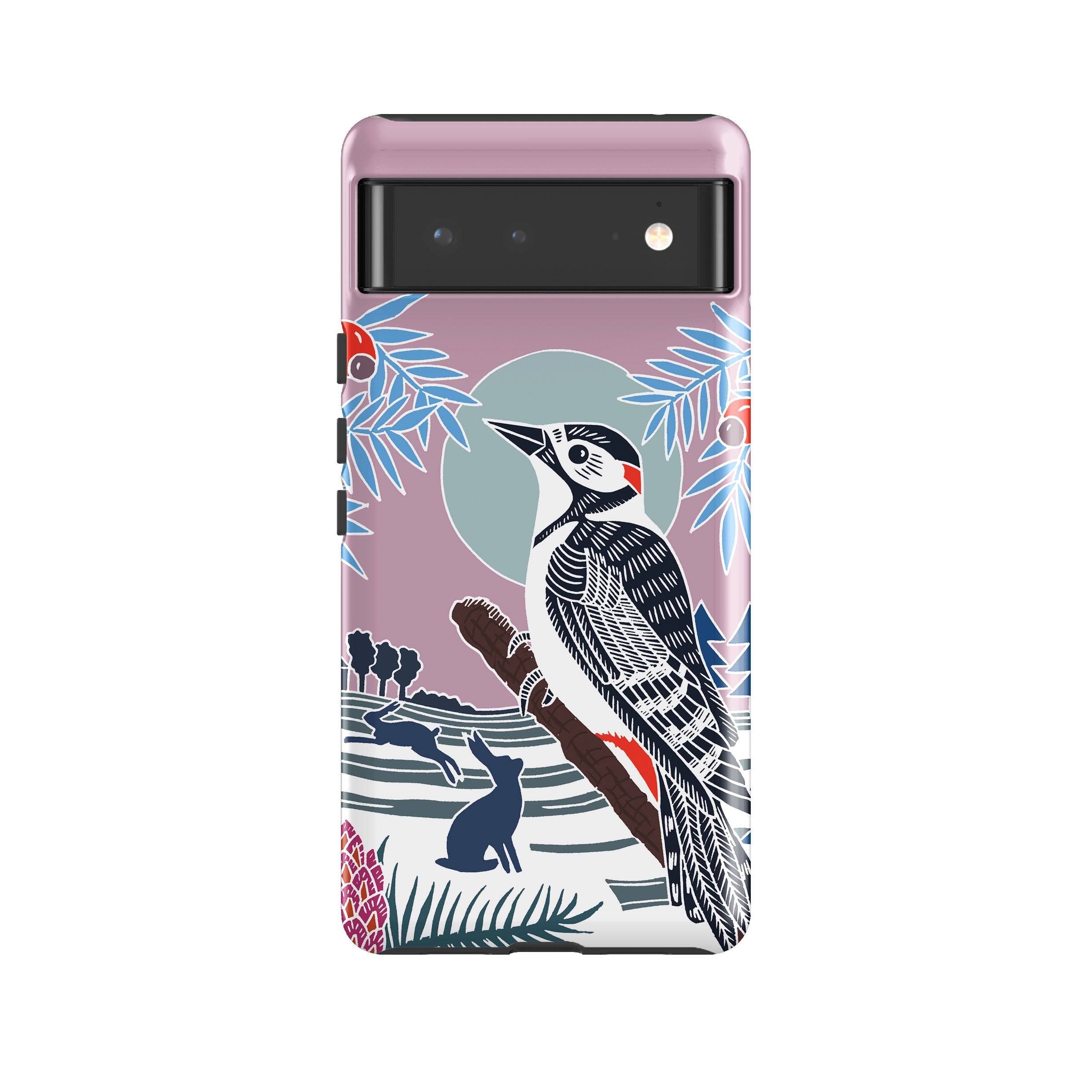 Google Tough Case -  Woodpecker Pale By Kate Heiss