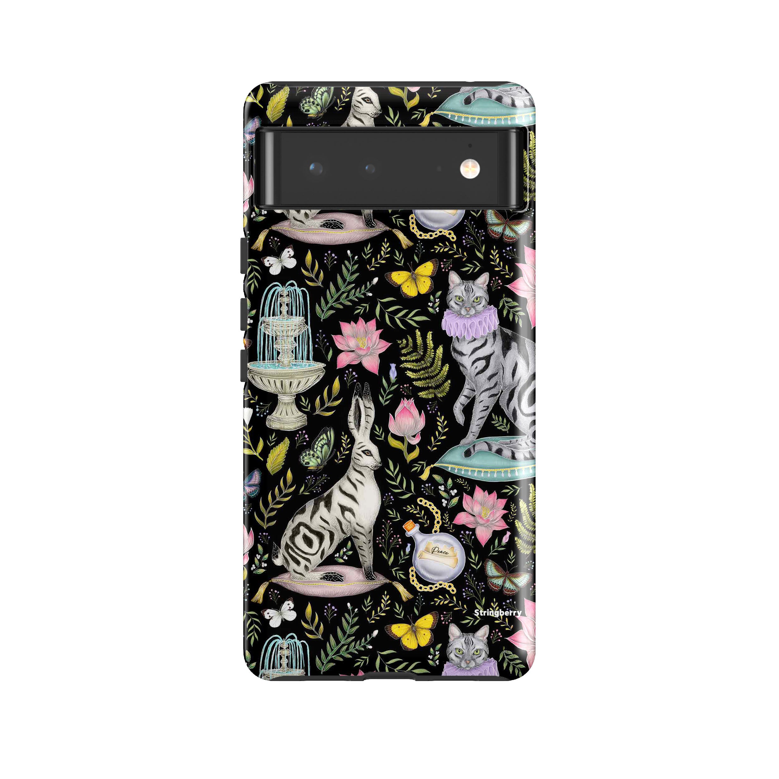 Google Tough Case -  Google Pixel Case Lotus Garden By Catherine Rowe