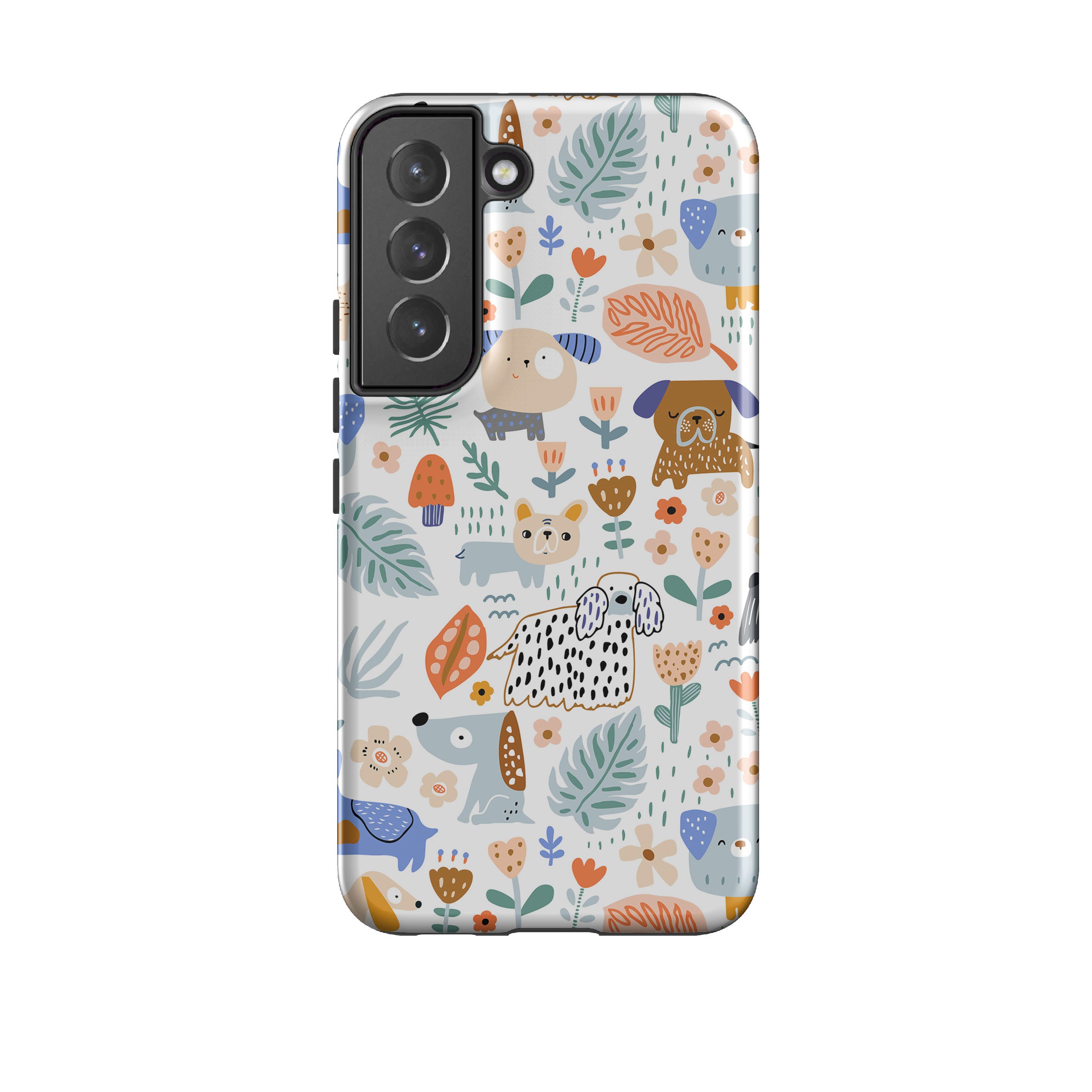 Samsung Tough Case - Dog Floral Pattern