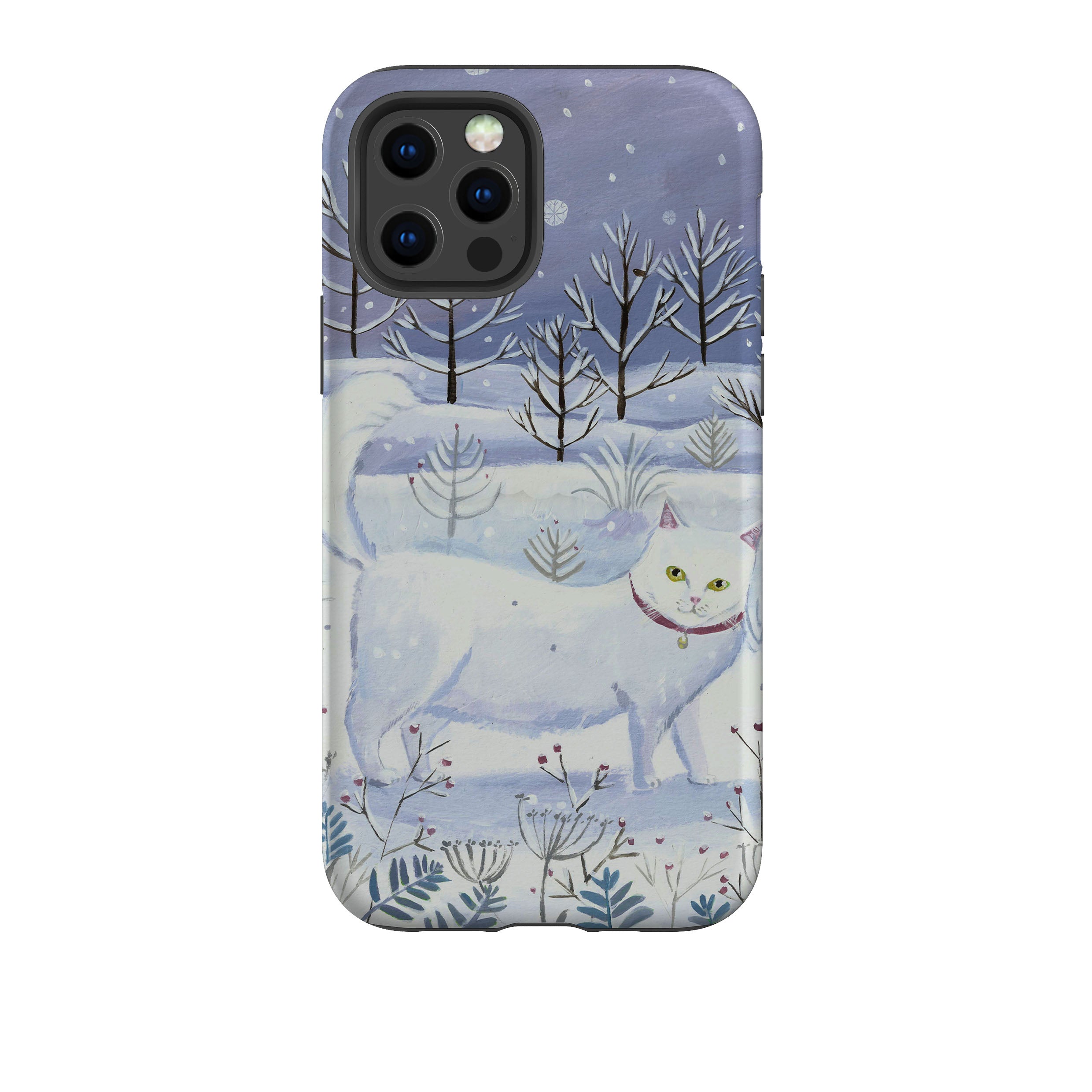 iPhone Tough Case - White Cat By Mary Stubberfield