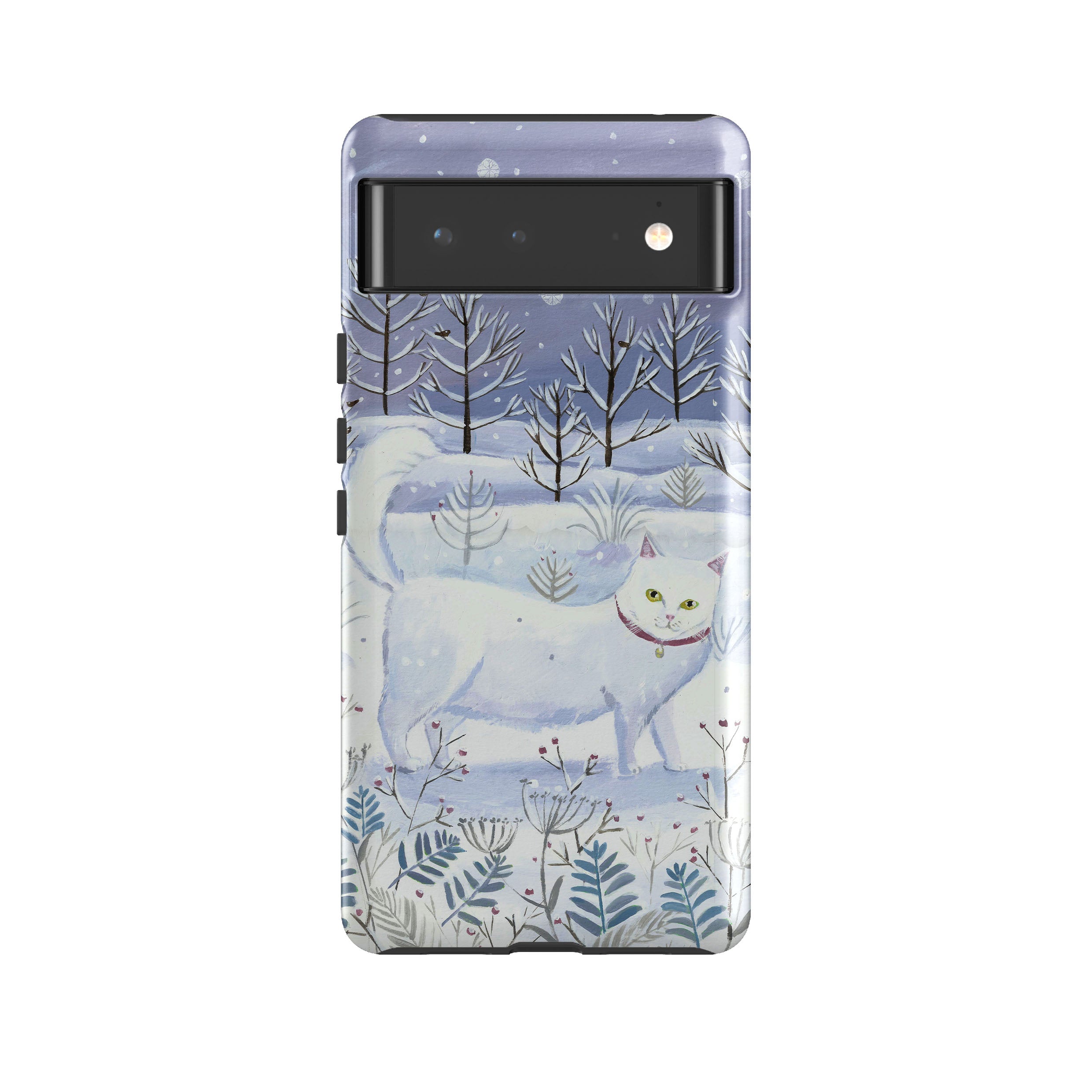 Google Tough Case -  White Cat By Mary Stubberfield