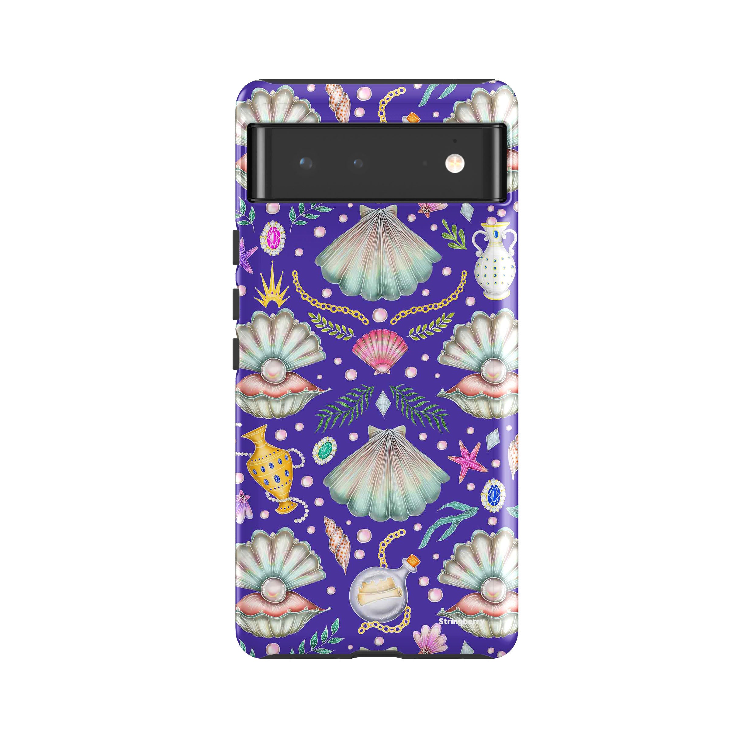 Google Tough Case -  Google Pixel Case Pearl's Fantasy Indigo By Catherine Rowe