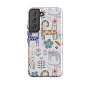Samsung Tough Case - Floral Cats
