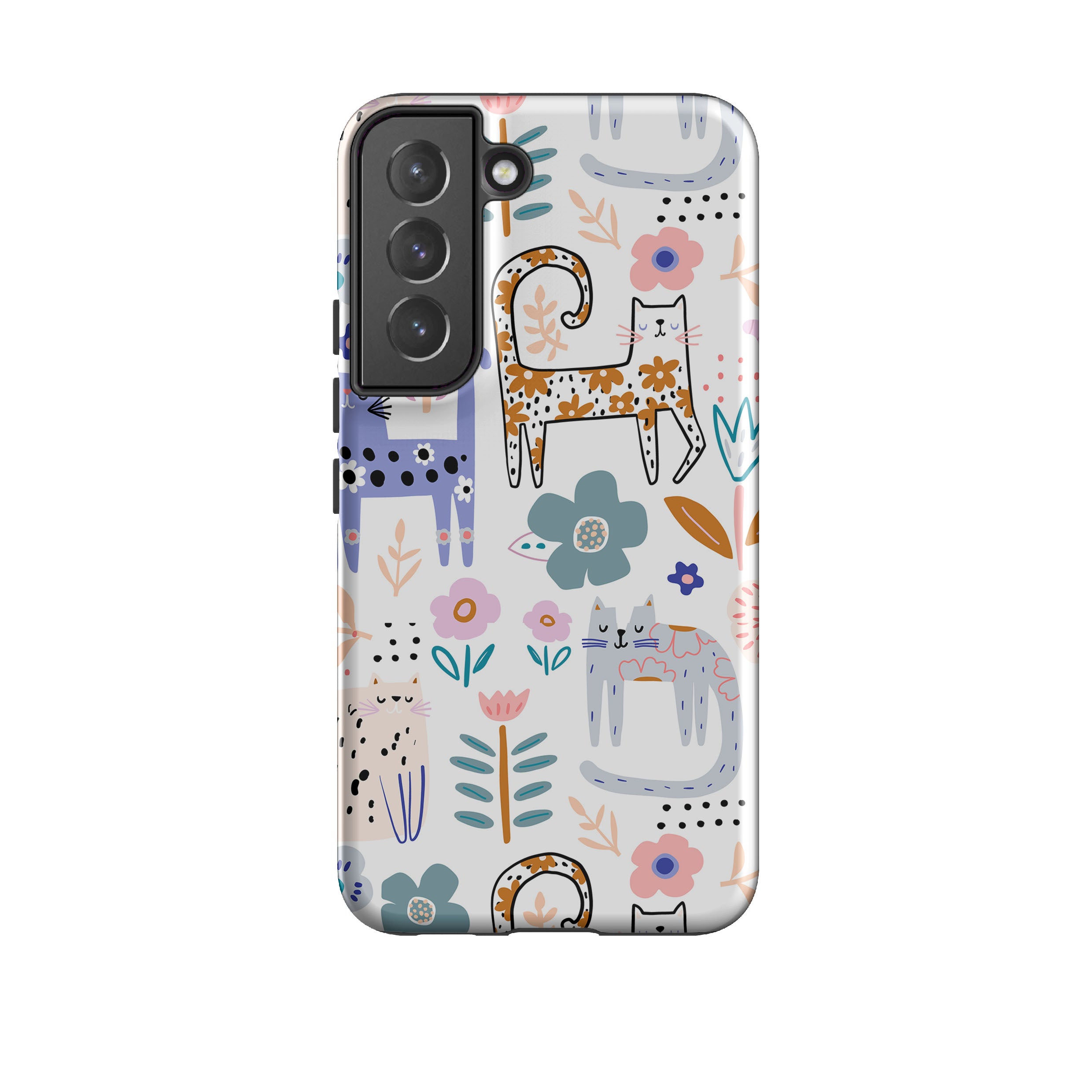 Samsung Tough Case - Floral Cats