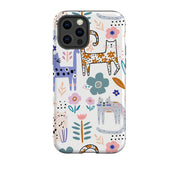 iPhone Tough Case - Floral Cats