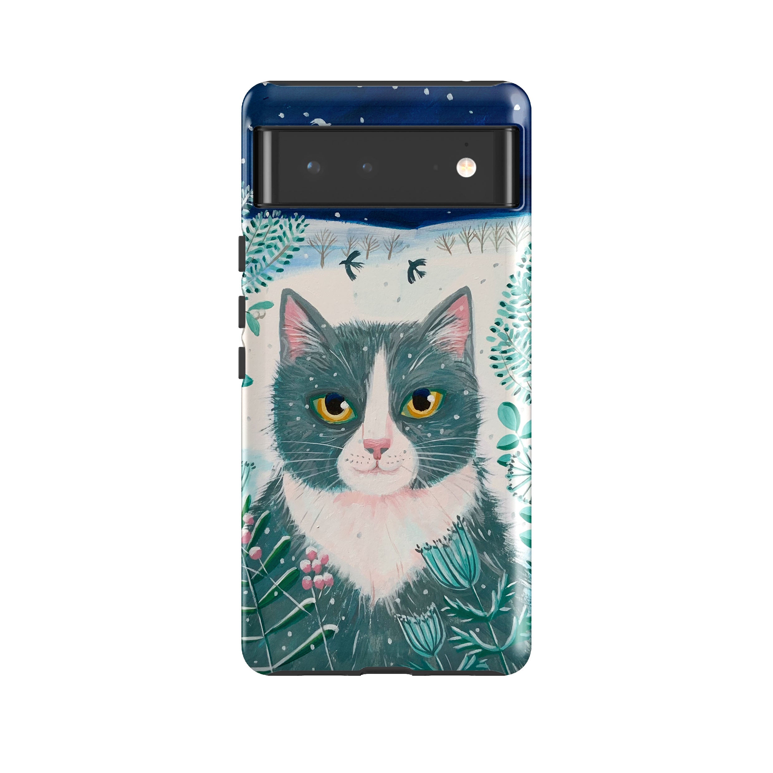 Google Tough Case -  Xmas Cat By Mary Stubberfield