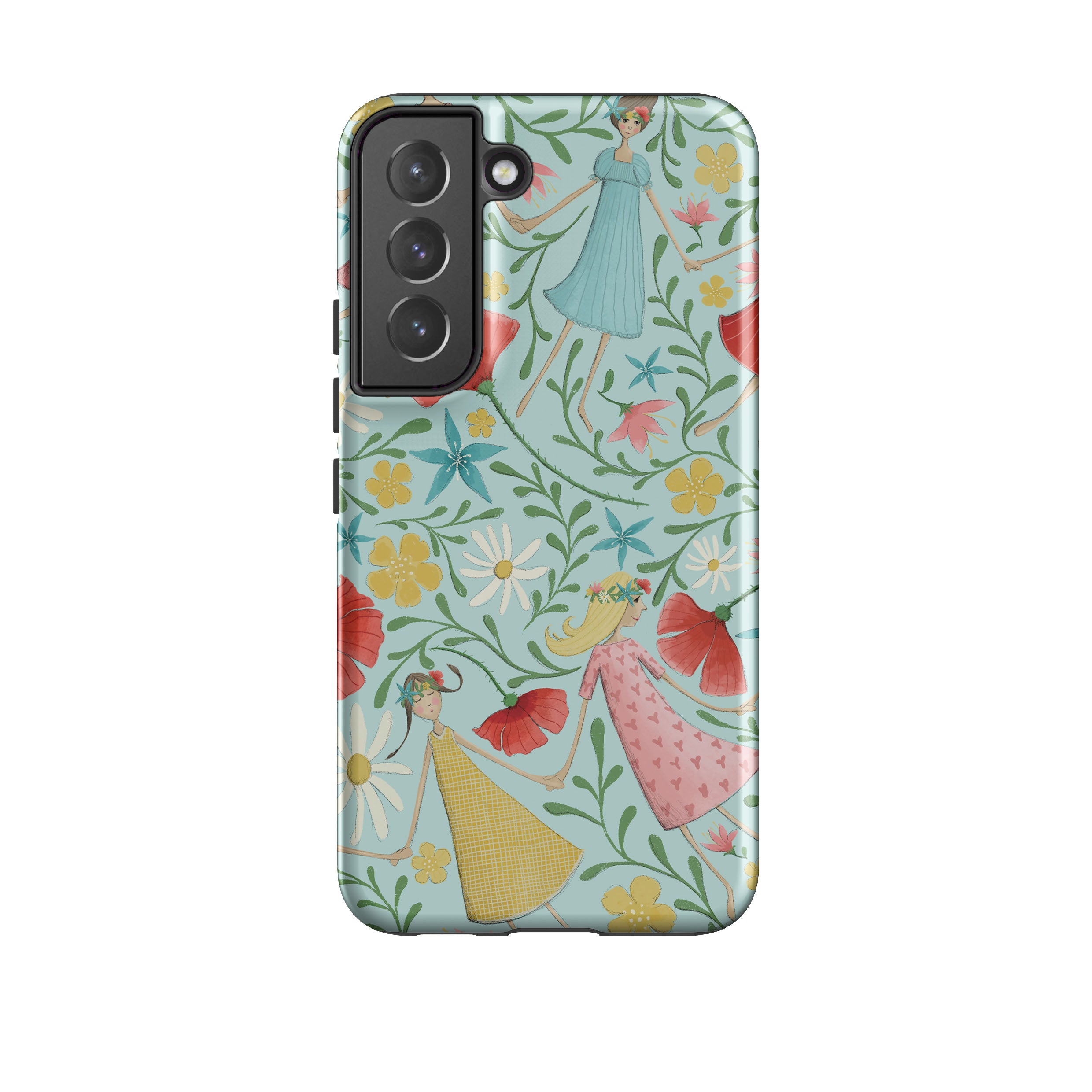 Samsung Tough Case - Midsummer Dance Blue By Maja Lindberg