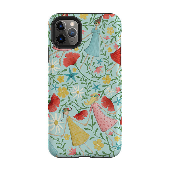 iPhone Tough Case - Midsummer Dance Blue By Maja Lindberg