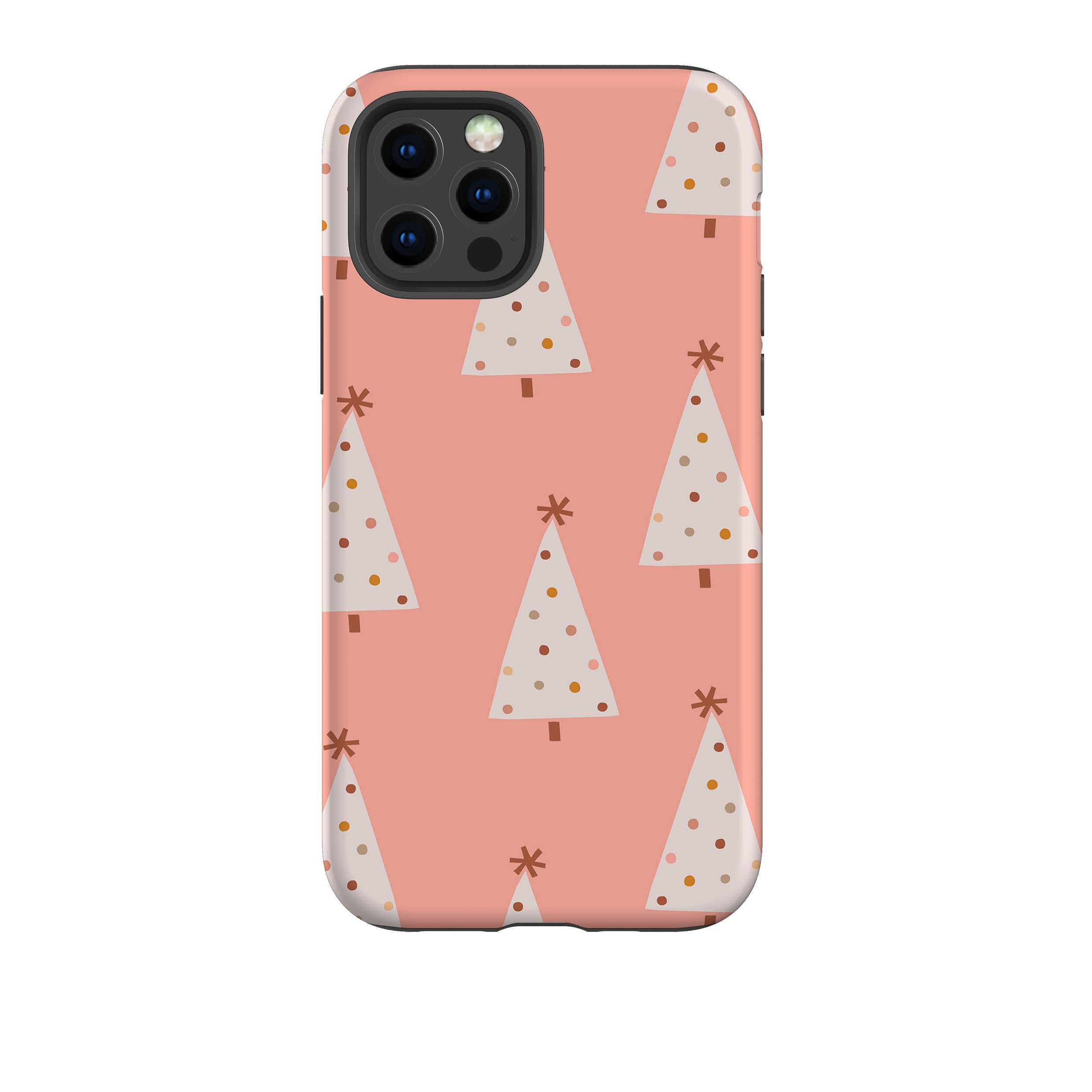 iPhone Tough Case - Pink Xmas Trees