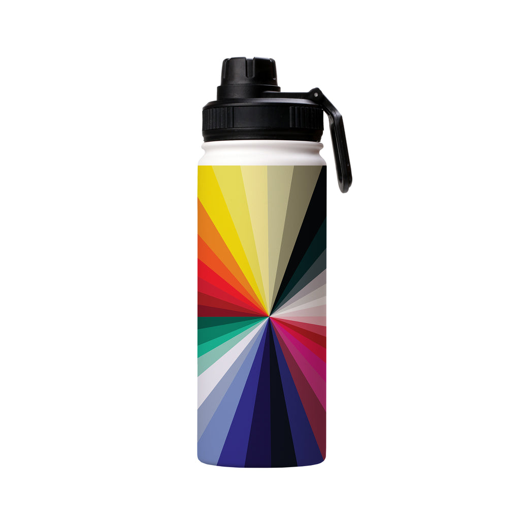Water Bottles-Chroma Insulated Stainless Steel Water Bottle By Kitty Joseph-18 oz Stainless Steel Water Bottle-Steel Water Bottle Stainless steel bottle holds 18 Oz (350ml) and comes with a leak proof cap Lightweight, durable and easy to carry Reusable, so it's safe for the planet 360 degree full-wrap vibrant print BPA free and Intertek tested & certified-Stringberry