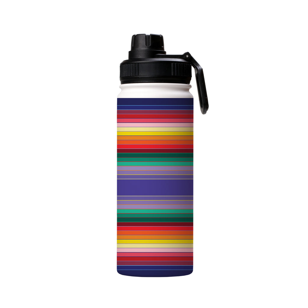 Water Bottles-Myriad Insulated Stainless Steel Water Bottle By Kitty Joseph-18 oz Stainless Steel Water Bottle-Steel Water Bottle Stainless steel bottle holds 18 Oz (350ml) and comes with a leak proof cap Lightweight, durable and easy to carry Reusable, so it's safe for the planet 360 degree full-wrap vibrant print BPA free and Intertek tested & certified-Stringberry