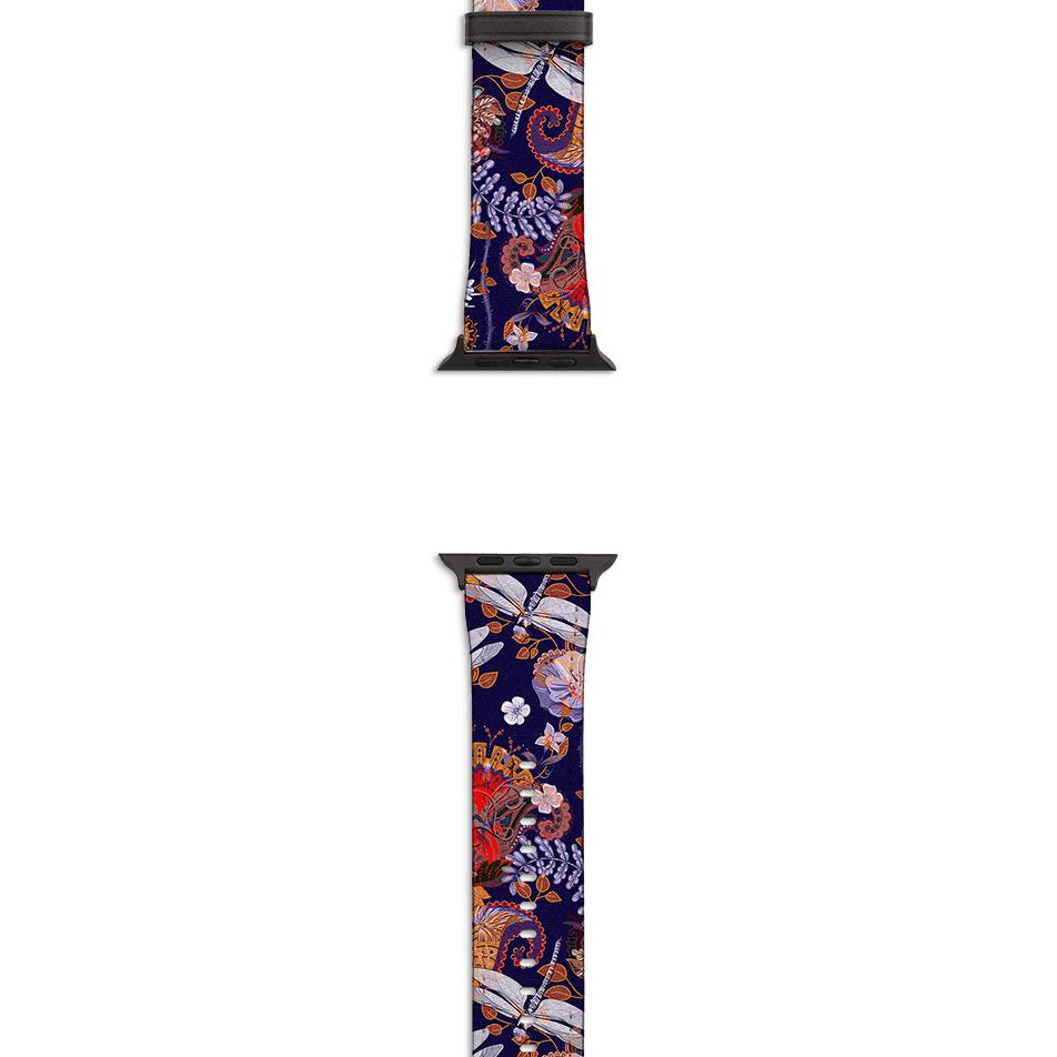Apple Watch Straps-Apple Watch Strap Sissinghurst-All Products Are Printed To Order No returns will be entertained if you select the wrong model. Please ensure you select the right model Get trendy with our vegan leather Apple Watch bands. Available for all models of Apple watch. Product Details Vegan Leather Apple Watch Straps High quality Vegan Leather Fully printed on all exterior sides. Apple Watch Band 38mm/40mm Apple Watch Band 42mm/44mm-Stringberry