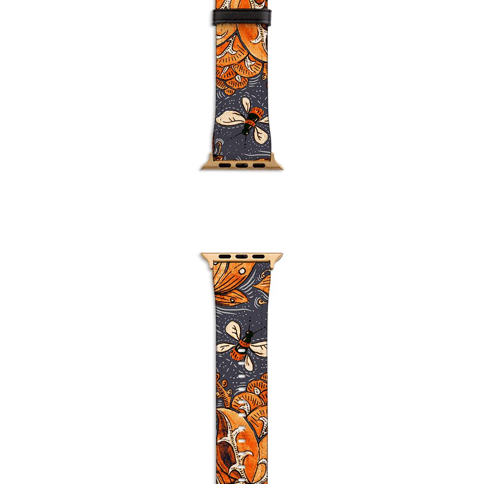 Apple Watch Straps-Apple Watch Strap Hidcote Manor-All Products Are Printed To Order No returns will be entertained if you select the wrong model. Please ensure you select the right model Get trendy with our vegan leather Apple Watch bands. Available for all models of Apple watch. Product Details Vegan Leather Apple Watch Straps High quality Vegan Leather Fully printed on all exterior sides. Apple Watch Band 38mm/40mm Apple Watch Band 42mm/44mm-Stringberry