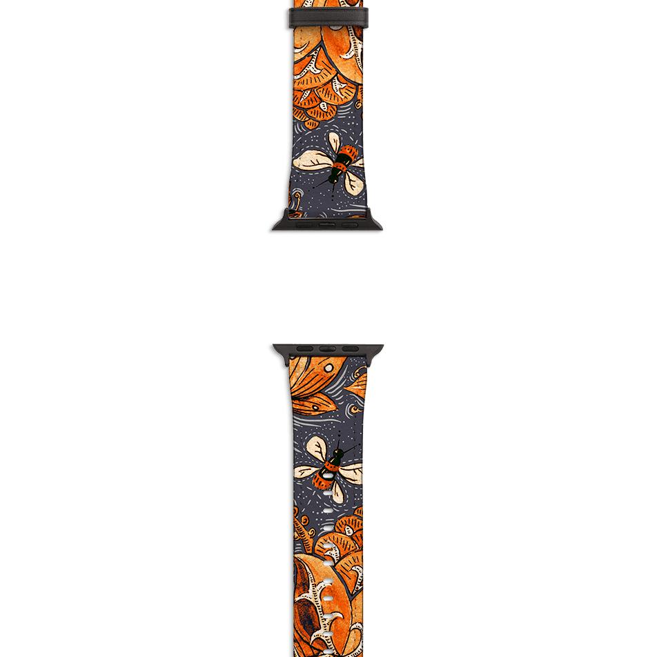 Apple Watch Straps-Apple Watch Strap Hidcote Manor-All Products Are Printed To Order No returns will be entertained if you select the wrong model. Please ensure you select the right model Get trendy with our vegan leather Apple Watch bands. Available for all models of Apple watch. Product Details Vegan Leather Apple Watch Straps High quality Vegan Leather Fully printed on all exterior sides. Apple Watch Band 38mm/40mm Apple Watch Band 42mm/44mm-Stringberry
