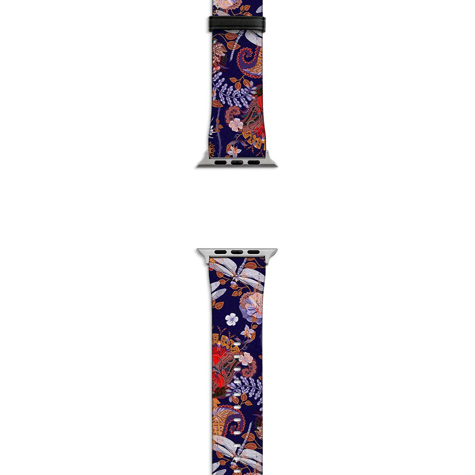 Apple Watch Straps-Apple Watch Strap Sissinghurst-All Products Are Printed To Order No returns will be entertained if you select the wrong model. Please ensure you select the right model Get trendy with our vegan leather Apple Watch bands. Available for all models of Apple watch. Product Details Vegan Leather Apple Watch Straps High quality Vegan Leather Fully printed on all exterior sides. Apple Watch Band 38mm/40mm Apple Watch Band 42mm/44mm-Stringberry