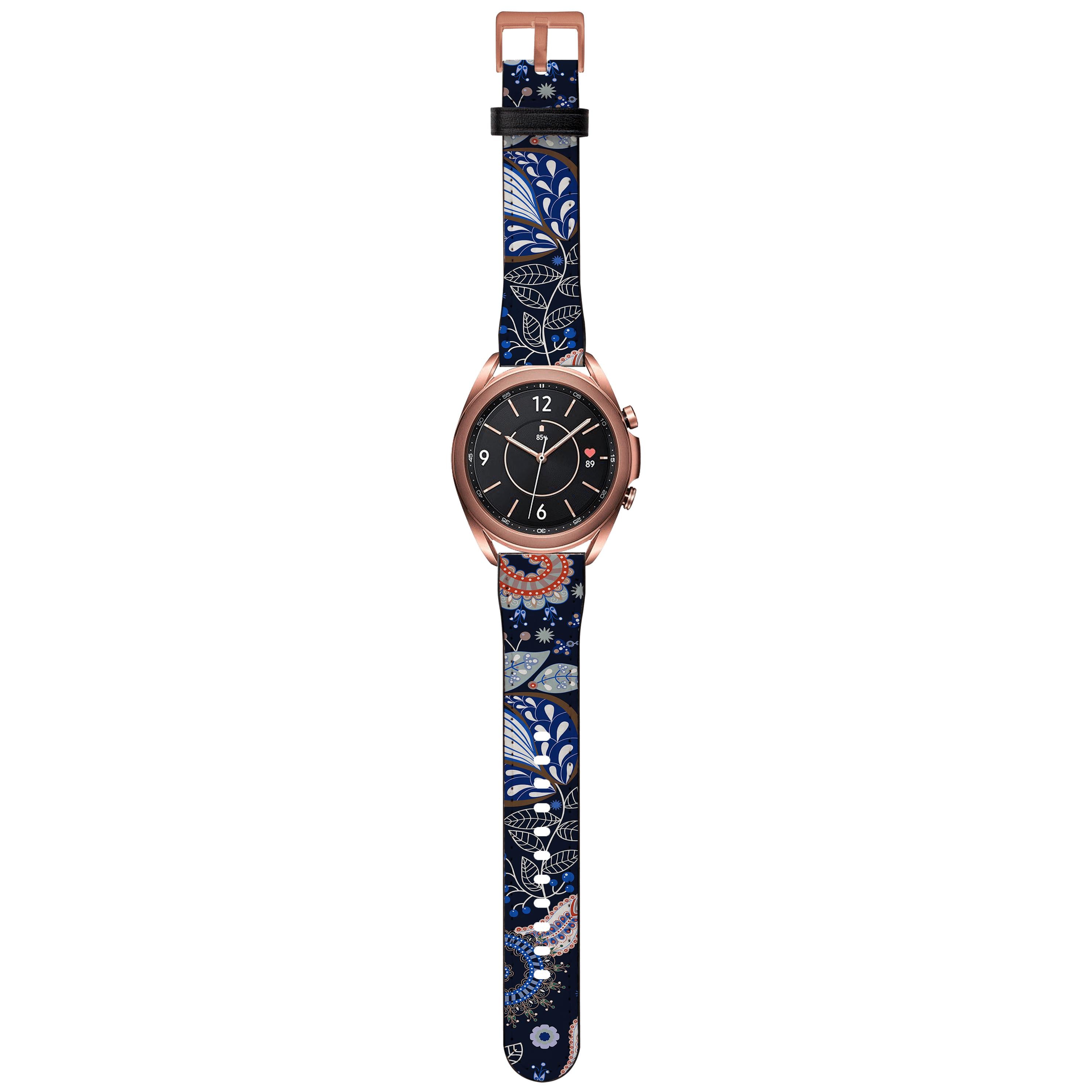 Apple Watch Straps-Andersea Android Watch Strap-Paper Leather Samsung Watch Straps Product Details Get trendy with our Paper leather Samsung Watch bands. Available for all models of Samsung watch. High quality Paper Leather Fully printed on all exterior sides. Samsung Watch Band 40mm/42mm Samsung Watch Band 45mm/46mm-Stringberry