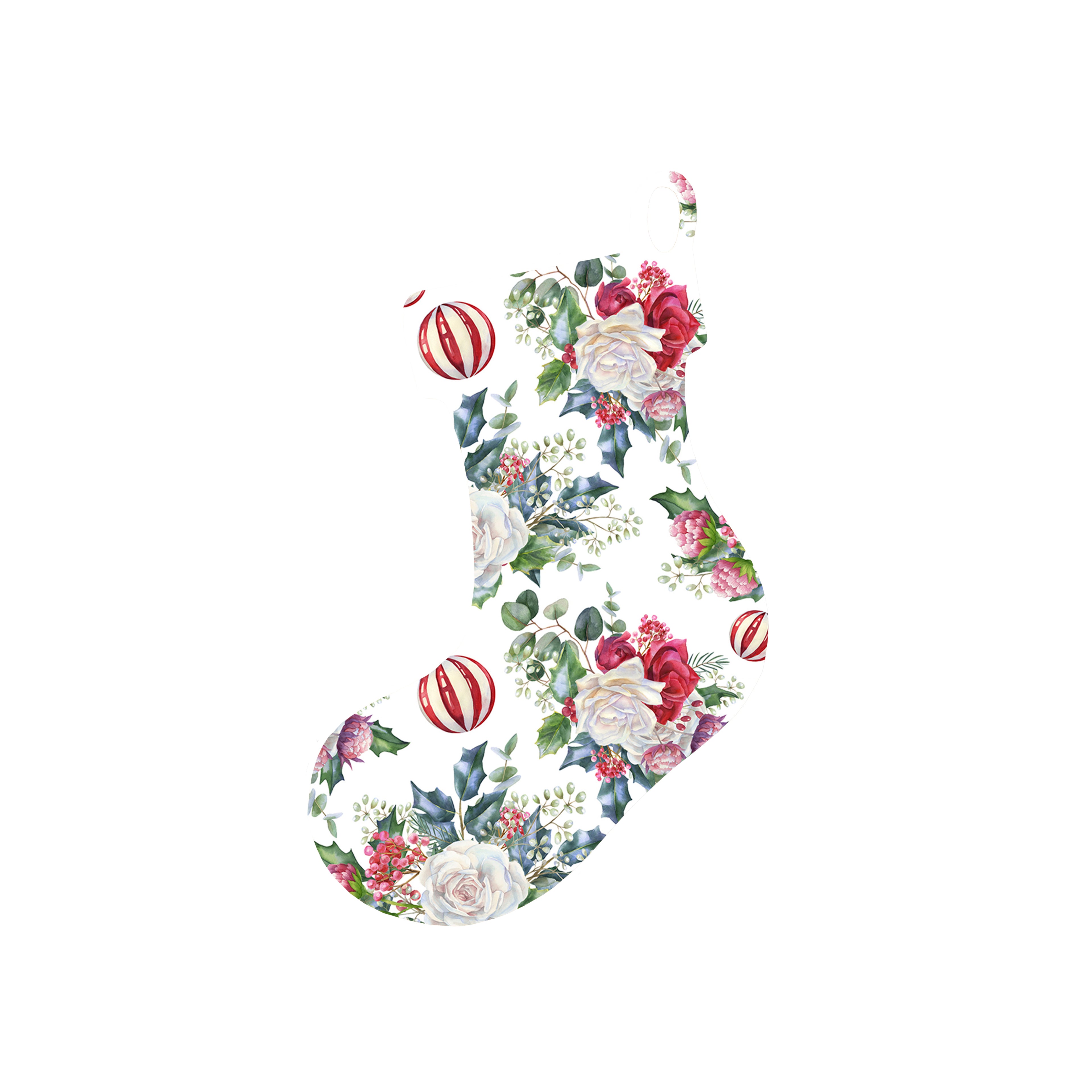 Christmas Decorations AN XMAS FAIR- Wooden Xmas Stocking And Fridge Magnet