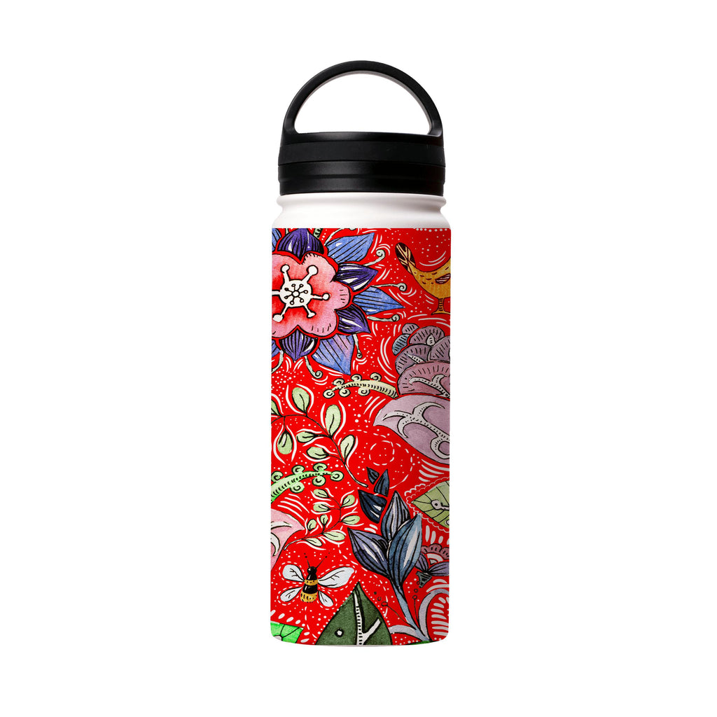 Water Bottles-Beetham Insulated Stainless Steel Water Bottle-18oz (530ml)-handle cap-Insulated Steel Water Bottle Our insulated stainless steel bottle comes in 3 sizes- Small 12oz (350ml), Medium 18oz (530ml) and Large 32oz (945ml) . It comes with a leak proof cap Keeps water cool for 24 hours Also keeps things warm for up to 12 hours Choice of 3 lids ( Sport Cap, Handle Cap, Flip Cap ) for easy carrying Dishwasher Friendly Lightweight, durable and easy to carry Reusable, so it's safe for the pl