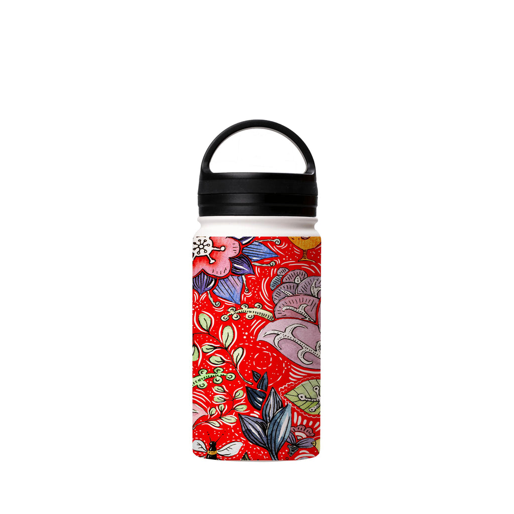 Water Bottles-Beetham Insulated Stainless Steel Water Bottle-12oz (350ml)-handle cap-Insulated Steel Water Bottle Our insulated stainless steel bottle comes in 3 sizes- Small 12oz (350ml), Medium 18oz (530ml) and Large 32oz (945ml) . It comes with a leak proof cap Keeps water cool for 24 hours Also keeps things warm for up to 12 hours Choice of 3 lids ( Sport Cap, Handle Cap, Flip Cap ) for easy carrying Dishwasher Friendly Lightweight, durable and easy to carry Reusable, so it's safe for the pl