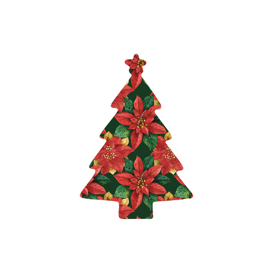 Christmas Decorations BLOOMS OF THE SEASON II- Wooden Xmas Tree And Fridge Magnet