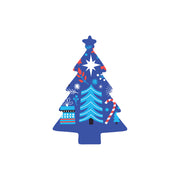 Christmas Decorations BLUE XMAS II- Wooden Xmas Tree And Fridge Magnet