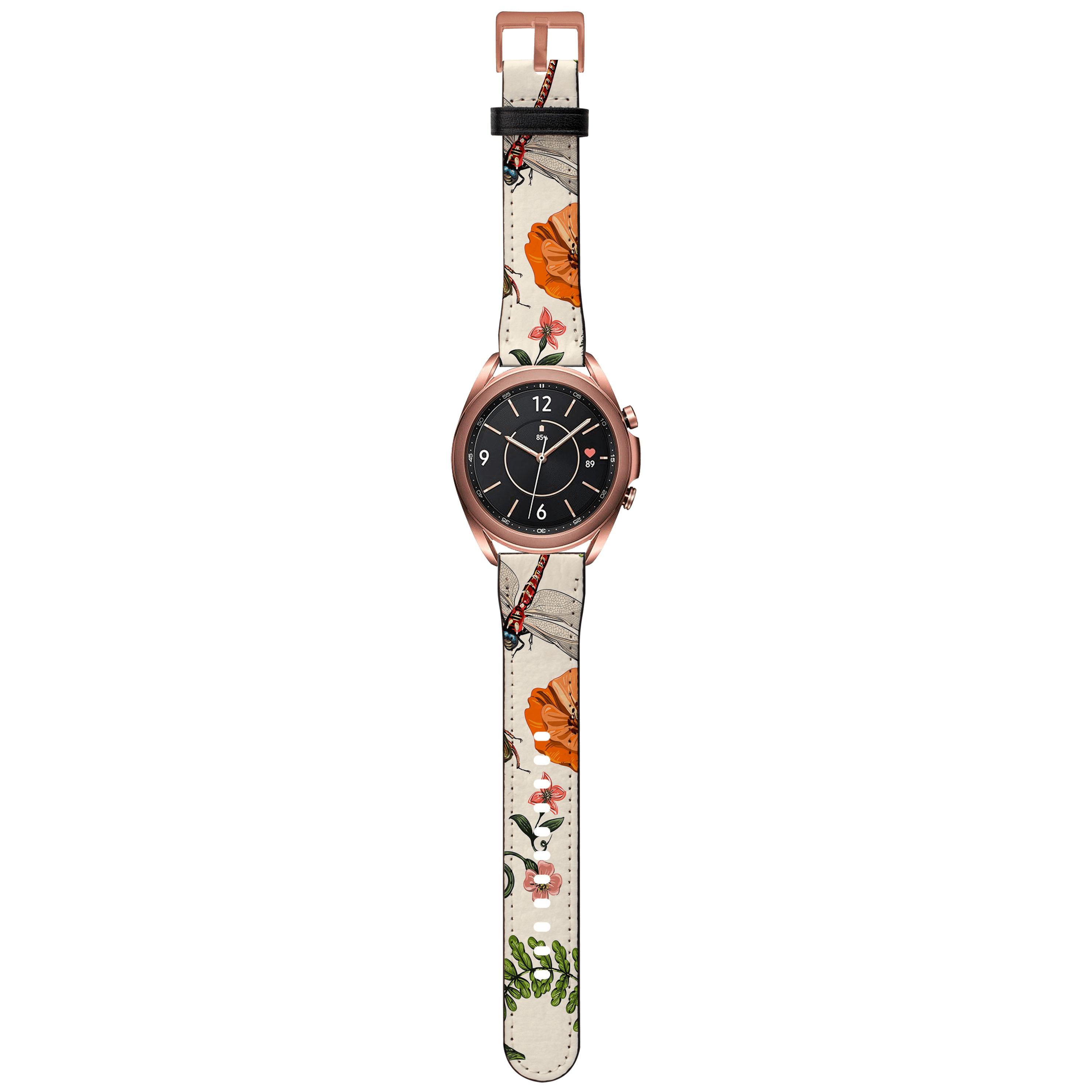 Apple Watch Straps-Bodnant Android Watch Strap-Paper Leather Samsung Watch Straps Product Details Get trendy with our Paper leather Samsung Watch bands. Available for all models of Samsung watch. High quality Paper Leather Fully printed on all exterior sides. Samsung Watch Band 40mm/42mm Samsung Watch Band 45mm/46mm-Stringberry