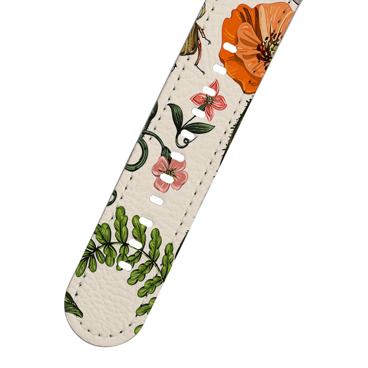 Apple Watch Straps-Bodnant Apple Watch Strap-All Products Are Printed To Order No returns will be entertained if you select the wrong model. Please ensure you select the right model Get trendy with our vegan leather Apple Watch bands. Available for all models of Apple watch. Product Details Vegan Leather Apple Watch Straps High quality Vegan Leather Fully printed on all exterior sides. Apple Watch Band 38mm/40mm Apple Watch Band 42mm/44mm-Stringberry
