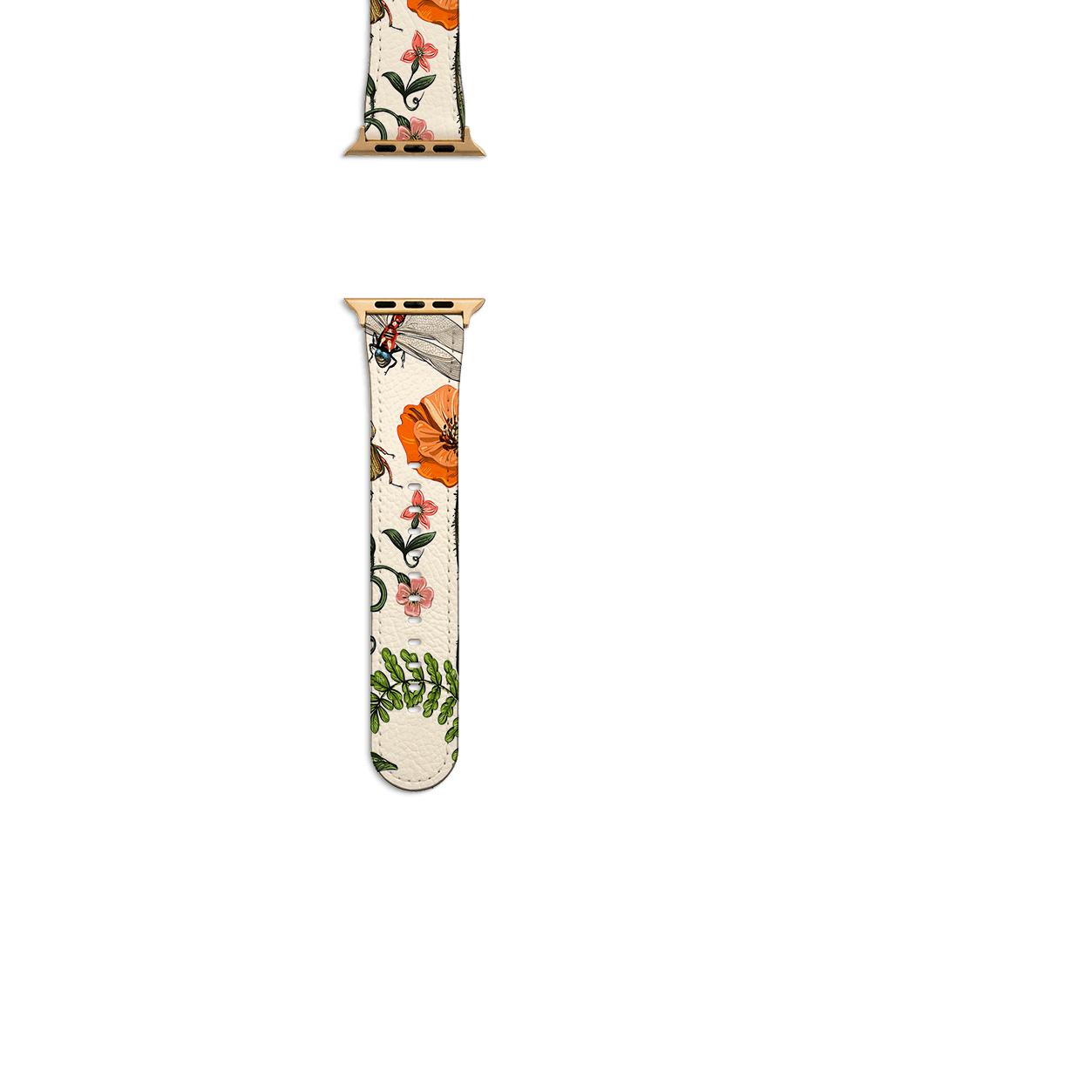 Apple Watch Straps-Bodnant Apple Watch Strap-All Products Are Printed To Order No returns will be entertained if you select the wrong model. Please ensure you select the right model Get trendy with our vegan leather Apple Watch bands. Available for all models of Apple watch. Product Details Vegan Leather Apple Watch Straps High quality Vegan Leather Fully printed on all exterior sides. Apple Watch Band 38mm/40mm Apple Watch Band 42mm/44mm-Stringberry