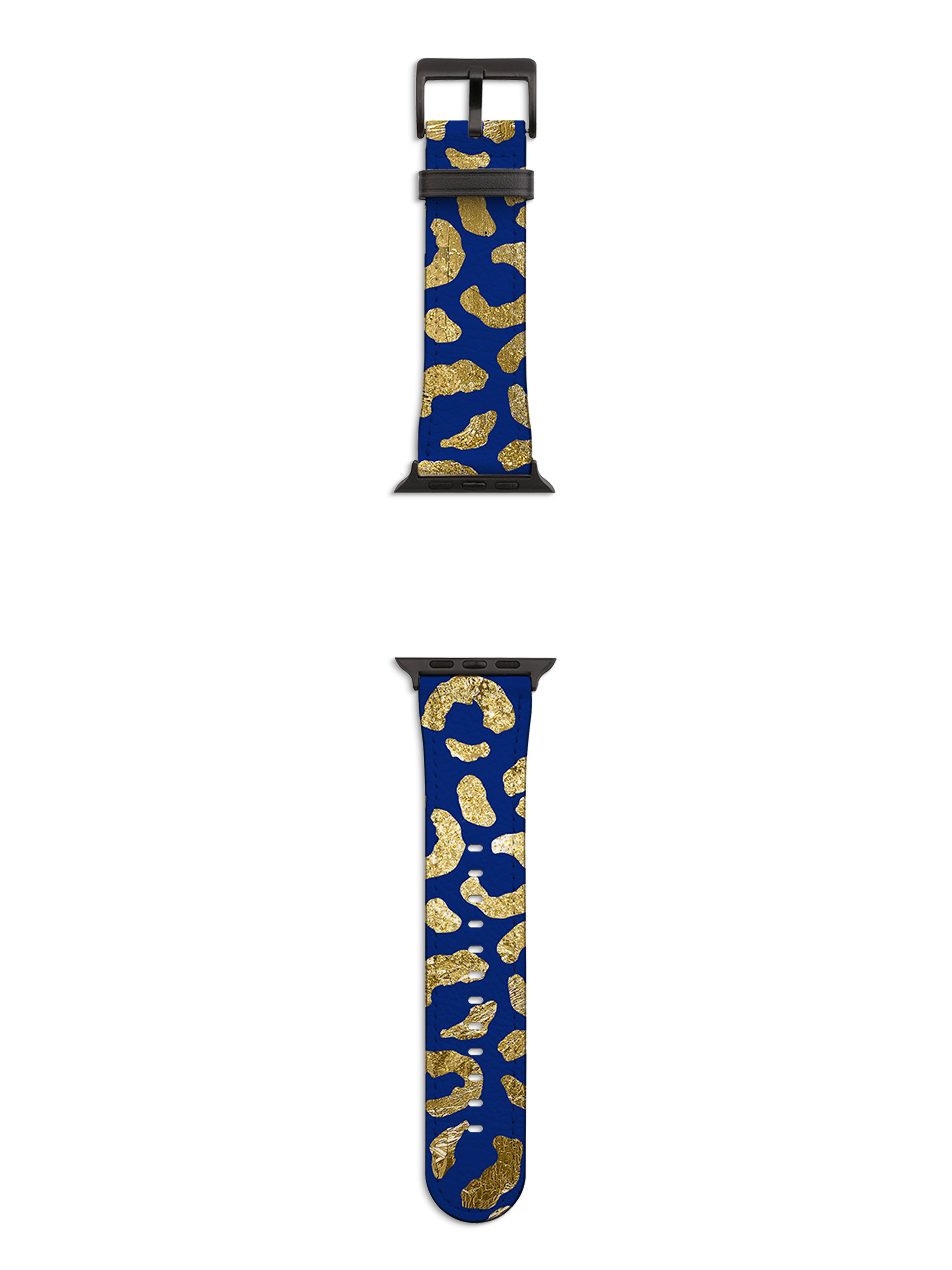 Blue Brush Apple Watch Strap