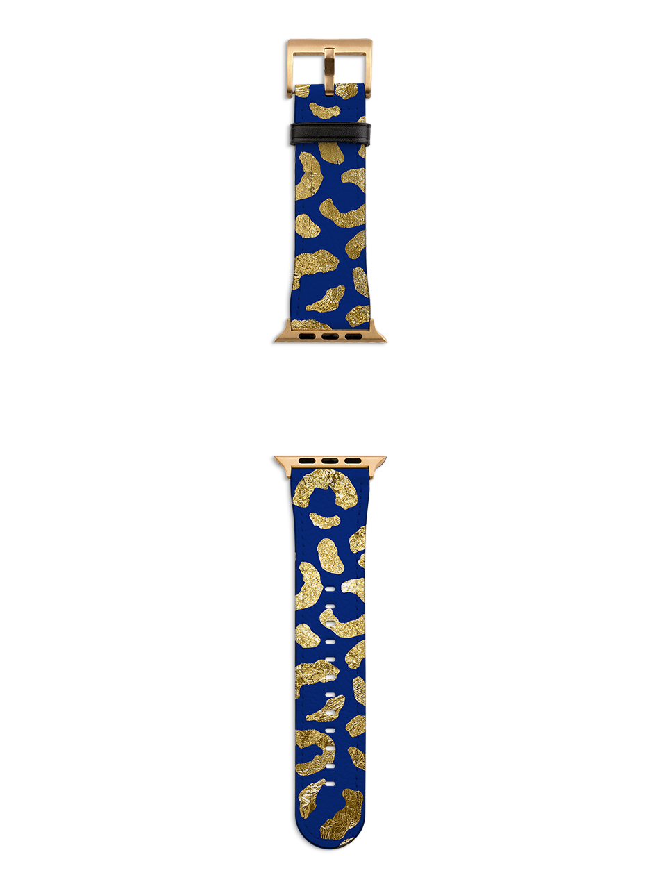 Blue Brush Apple Watch Strap