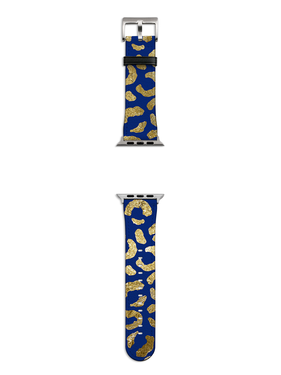 Blue Brush Apple Watch Strap