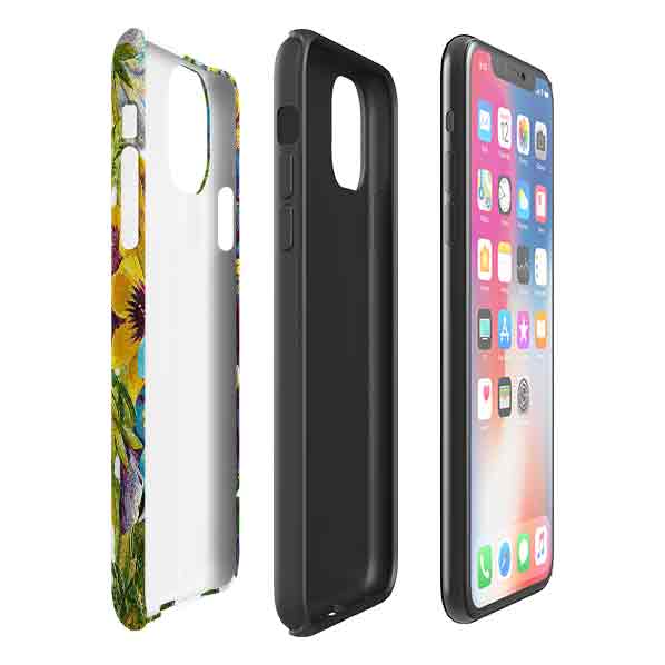 iPhone Tough Case - Blue Garden