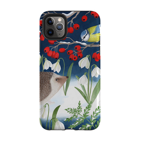 iPhone Tough Case - Blue Tit And Hedgehog By Bex Parkin
