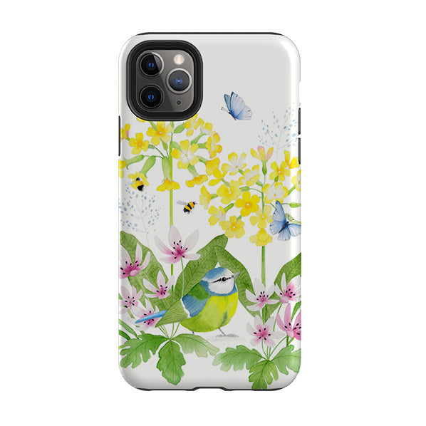 iPhone Tough Case - Blue Tit Garden By Bex Parkin