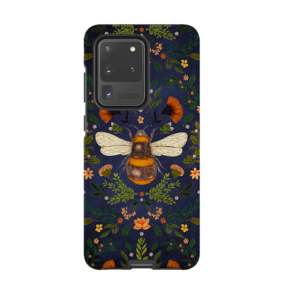 Samsung Tough Case - Botanical Bee Blue By Jade Mosinski
