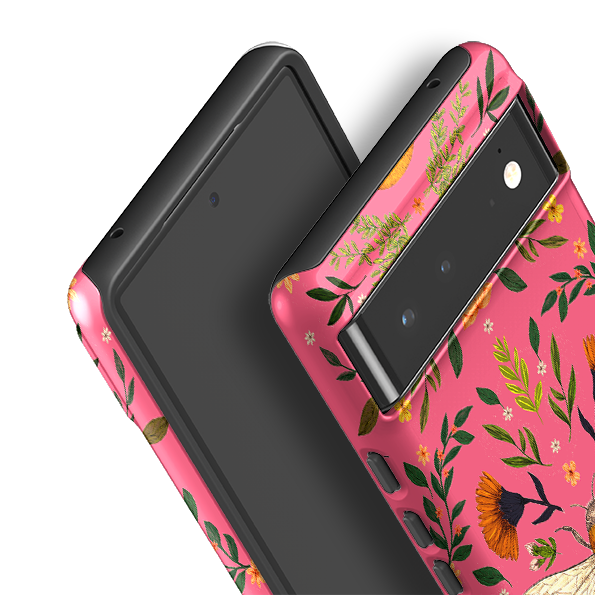 Google Tough Case -  Botanical Bee Peach By Jade Mosinski