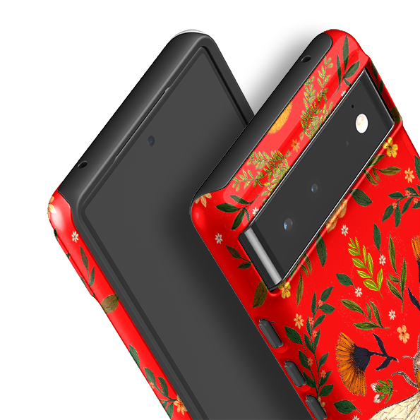 Google Tough Case -  Botanical Bee Red By Jade Mosinski