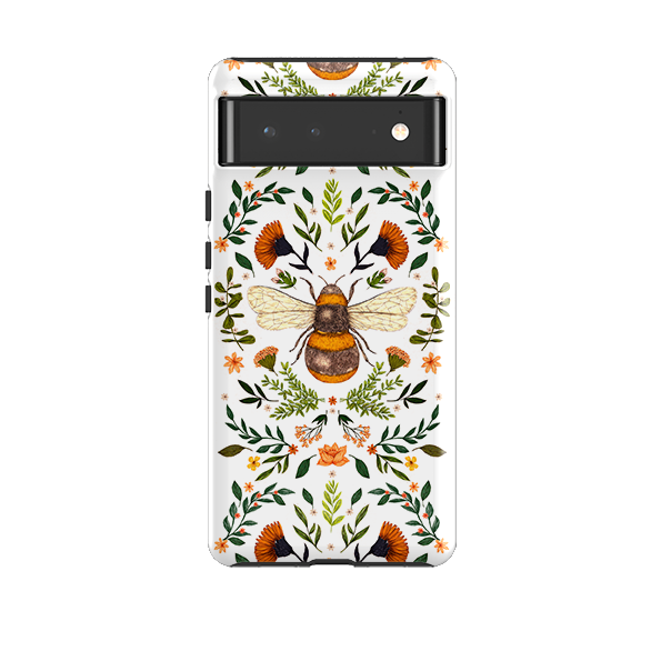 Google Tough Case -  Botanical Bee White By Jade Mosinski