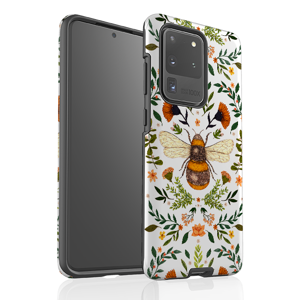 Samsung Tough Case - Botanical Bee White By Jade Mosinski